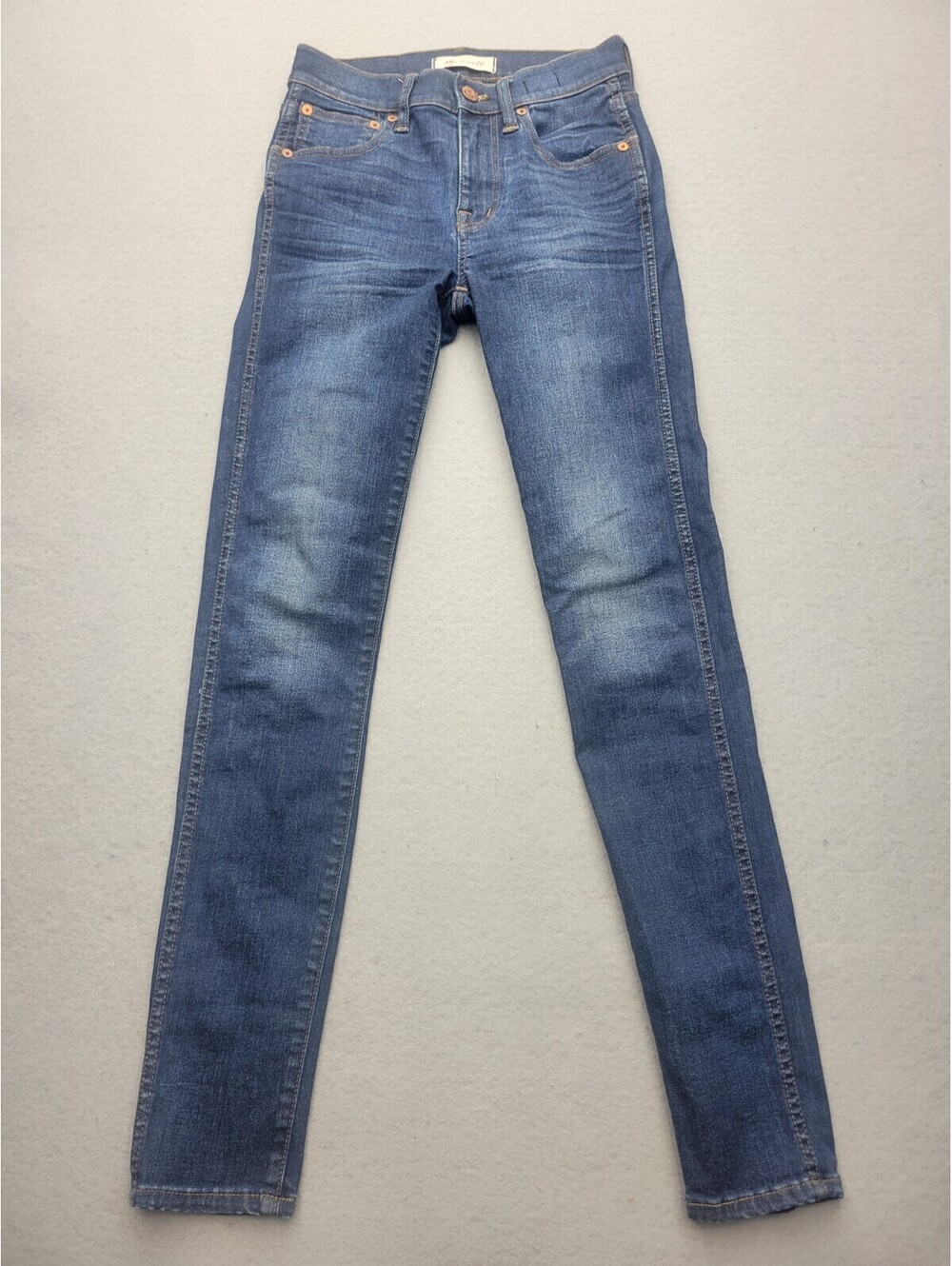 Madewell Women's Jeans Size 24 Blue Skinny Dark Mid Rise